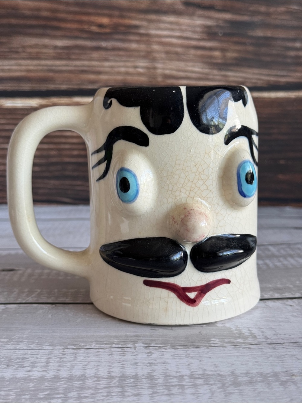Vintage Pfaltzgraff “Jerry The Jerk” Muggy Face Mug | Collectible Novelty Stein